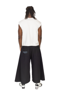 MW LOGO MUSCLE TEE - CHALK